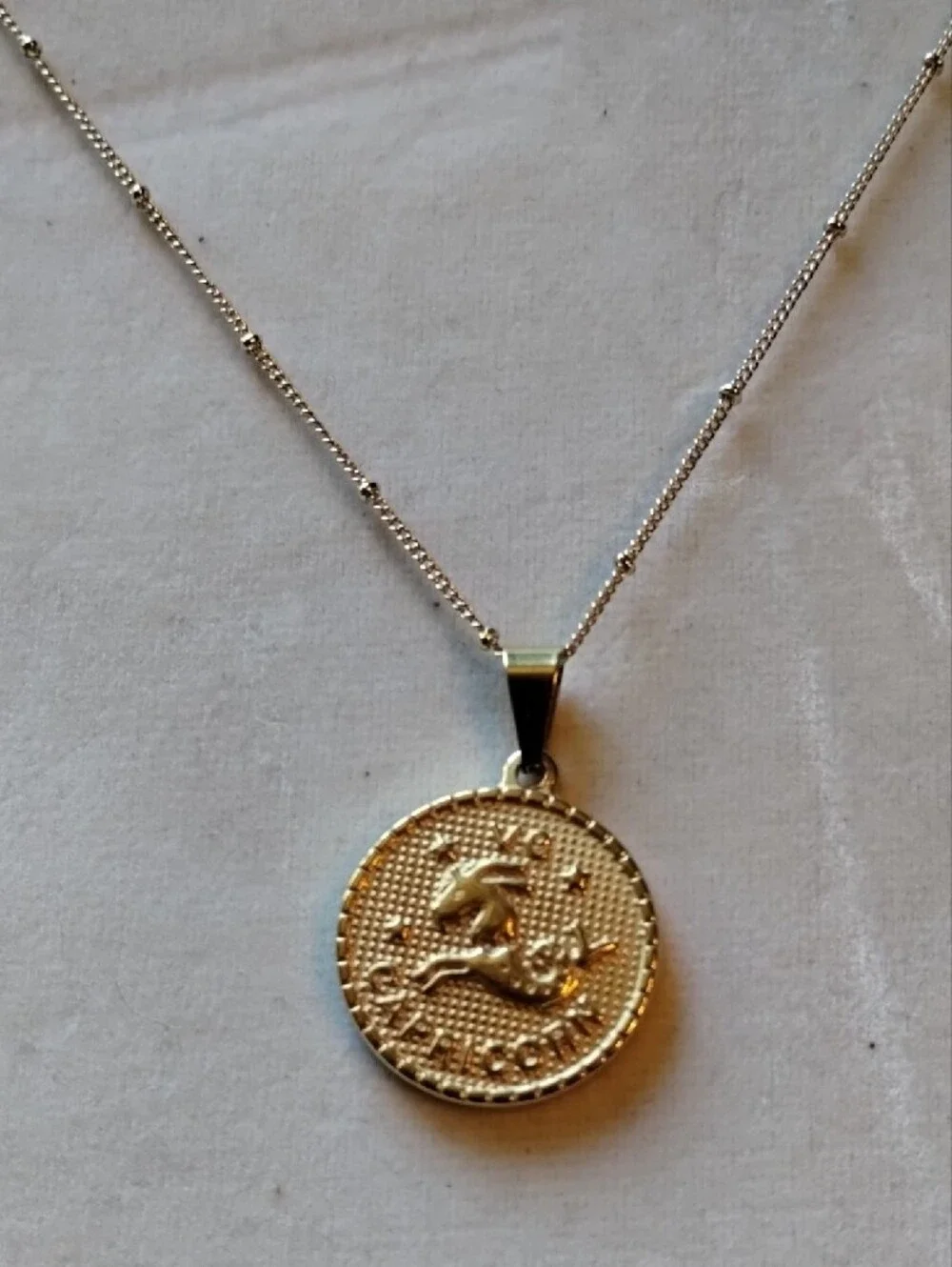 Gold Capricorn Pendant Necklace - Picture 16 of 16